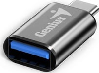 Usb Adapter Genius Usb Reduction, (3.0), Usb C (M) - Usb A F, Black, Genius Usb 3.0, Up To 5Gbps