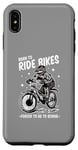 Coque pour iPhone XS Max Design de vélo amusant - né pour le cyclisme BMX