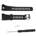 Black Replacement Watch Strap Band Wristband For Garmin Vivosmart HR S Size