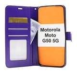 Crazy Horse Wallet Motorola Moto G50 5G (Lila)