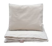 NG Baby påslakanset beige, vagn/vagga