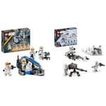 LEGO 75359 Star Wars 332nd Ahsoka's Clone Trooper Battle Pack, The Clone Wars Building Toy Set & Star Wars Snowtrooper Battle Pack 75320 Toy Building Kit for Kids Aged 6 and Up