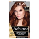 L'Oréal Paris Préférence Infinia Hair Dye (Various Shades) - 6.45 Brooklyn Intense Copper Auburn