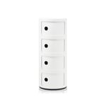 Kartell - Componibili 4985, White, 4 Compartments