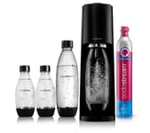 SodaStream Terra Nero Value Pack, Metall, Plast, Polyetentereftalat (PET), Svart, Plast, 1 l, 1 styck, 133 mm