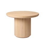 Gubi - Moon Coffee Table Round H45 x Ø120, Solid Oak Soap Treated - Soffbord