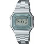 Casio Unisex's Digital Quartz Watch with Stainless Steel Strap A168WA-3AYES