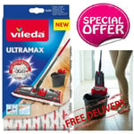 Vileda Ultra Max Flat Mop Refill Replacement Cleaning Pad  Microfibre New
