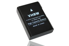 vhbw Batterie compatible avec Nikon D3100, D3200, D3300, D3400 appareil photo digital reflex APRN (950mAh, 7,2V, Li-ion) avec puce d'information