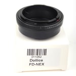 Objektivadapter för Canon Fd-objektiv till Sony E-fattning Nex-kamera A6500 A5100 A7II