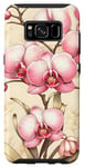 Coque pour Galaxy S8 Élégante orchidée rose