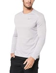 Nike Men M Nk Dry Miler Top LS Long Sleeved T-Shirt - Atmosphere Grey/Heather/Reflective, 2X-Large