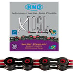 S200542 - Chain Cycle KMC 10 Speed 'X10SL Black/Red 112M 241G