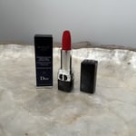 DIOR Rouge Dior Couture Colour Lipstick - Velvet Finish, 999 Red NEW