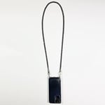 Coque Transparente Renforcée en Verre Trempé pour Xiaomi Redmi Note 12 4G Lanière/Cordon Metal Plate Noir