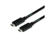 ROLINE 11.02.9055-10, 2 m, USB C, USB C, USB 3.2 Gen 2 (3.1 Gen 2), 10000 Mbit/s, Svart