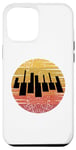 Coque pour iPhone 12 Pro Max Clavier de piano rétro pour les pianistes classiques