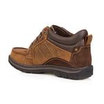 Skechers Men's Segment Melego Leather Chukka Waterproof Boot, Dark Brown, 10.5 X-Wide