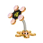 Cute Flower Shape Car Phone Suction Holder 360 Rotation Stand Gold