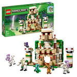 LEGO Minecraft The Iron Golem Fortress, Buildable Castle Toy which Transforms into Large Figure, with 7 Characters includ. Crystal Knight, Skeleton Horsemen and a Charged Creeper 21250