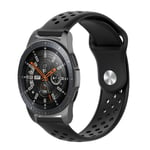 INF Samsung Gear S3 / Galaxy Watch 46 mm armband 22 mm Svart
