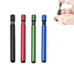 4pcs Smoking Metal Pipe One Hitter Bat Spring Loaded Ash Ejector 82mm Aluminum Smoking Pipe Cigarette Dugout Pipes Tobacco (Red+Black+Blue+Green)