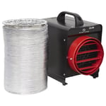 Industrial Fan Heater 3kW Garage Workshop Blow 3000W 230V Space Heater Fire