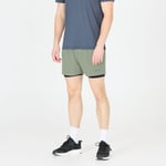 Endurance Kros 2in1 Shorts Stl. S Herr Grön - Lätta och Funktionella Korta Byxor för Löpning