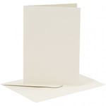 Creative Cardmaking Kort och kuvert - A6 Råvit 6 set