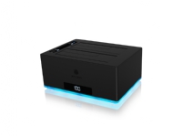 ICY BOX IB-127CL-U3 - Fast tilstand / harddiskstasjonsoppstilling - 2 brønner (SATA-600) - USB 3.2 Gen 1 (ekstern)
