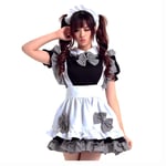 HINK Woman Dress Special Ocassion,Maid Costume Cosplay Colorful Maid Restaurant Cafe Waiter Maid Costume A,Woman Dress For Valentine Easter