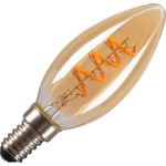LED-ljus C35 E14 2W 80lm 1800K CRI80 325° guld