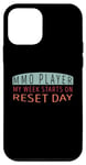 Coque pour iPhone 12 mini MMO Player My Week commence le jour de réinitialisation