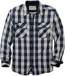 Legendary Whitetails Men's Standard Tough As Buck Heavyweight Flannel Shirt, Blue Buffalo Check, X-Large
