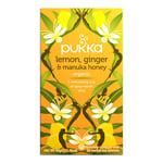 Pukka Teas Organic Lemon, Ginger & Manuka Honey - 20 Teabags x 4 P