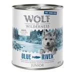 Wolf of Wilderness Junior Free Range 6 x 800 g - Junior Blue River - Free Range Chicken & Salmon