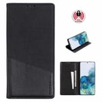 Samsung S22 Ultra Elegant Fodral i PU-Läder med RFID Block Svart