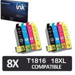 8 Ink Cartridges for Epson XP302 XP312 XP315 XP322 XP325 XP402 XP405 XP412 XP415