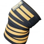 Knee Wraps 200cm, Black/Gold fra Gorilla Wear gir mer styrke og...