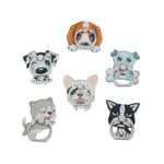 Universal Mobile Phone Stand Cartoon Dog Finger Ring Smartphone E