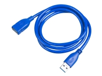 Akyga AK-USB-28 - USB-förlängningskabel - USB typ A (hane) till USB typ A (hona) - USB 3.2 Gen 1 - 30 V - 1 m - blå