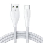 Joyroom USB-kabel - USB C 3A Surpass-serien för snabb laddning och dataöverföring 0,25 m vit (S-UC027A11)