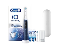 Oral-B iO Series 7N Sapphire Blue, Voksen, Vibrerende tannbørste, Daglig stell, Grundig rens, Gum omsorg, Sensitiv / Myk, Whitening, Blå, Rund, Batteri
