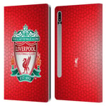 Head Case Designs Officially Licensed Liverpool Football Club Red Pixel 1 Crest 2 Leather Book Wallet Case Cover Compatible With Samsung Galaxy Tab S7 5G