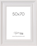 Focus Charleston 50x70 Hvit Klassisk profilert ramme