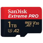 SanDisk Extreme PRO Micro SD SDXC 170MBs 32GB 64GB 128GB 256GB 512GB 1TB