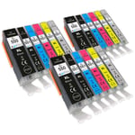 18 Ink Cartridges (6 Set) to replace Canon PGI-550 & CLI-551 non-OEM/Compatible