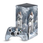 Head Case Designs Officially Licensed Anne Stokes Winter Guardians Art Mix Vinyl Sticker Gaming Skin Decal Cover Compatible With Xbox Series X Console and Controller Bundle