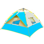 Pop Up Tent for 3 to 4 Person Automatic Opening Hydraulic single thickened Layer Tent - Ultra Large Waterproof Dome Tent with Porch rainproof camping beach camping outdoor equipment
