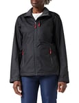 Helly Hansen Women's Crew Waterproof, Windproof, and Breathable Sailing Jacket, 990 Black, 4X-Large